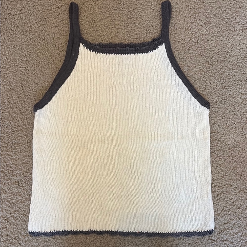 Stylish Cream and Black Women's Top
